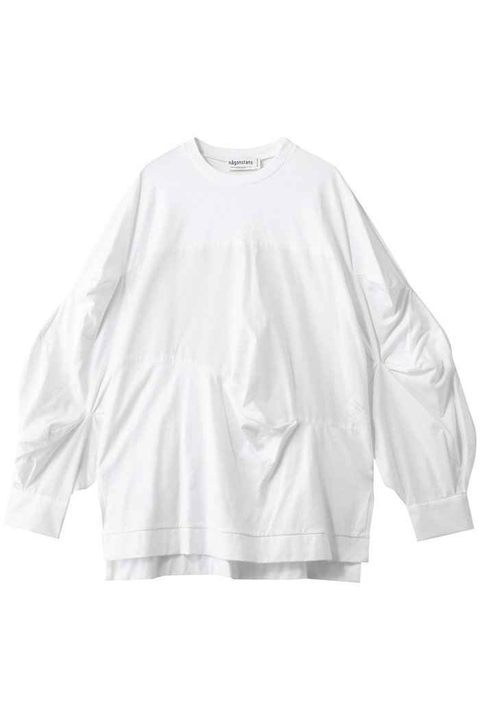 【ナゴンスタンス/nagonstans】のpartly long-sleeves t-shirt インテリア・キッズ・メンズ・レディースファッション・服の通販 founy(ファウニー) https://founy.com/ ファッション Fashion レディースファッション Fashion for Women トップス・カットソー Cut & Sew Tops シャツ・ブラウス・オフィスカジュアル Elegant Blouses & Button-Ups ロングTシャツ・Tシャツ Longline T-Shirts & Tees カットソー・ベーシックTシャツ Cut-and-Sewn Tops / Stretch Tees & Basics スリーブ Sleeve, Long Sleeve / Short Sleeve ロング Long, Long-Length |ID: prp329100004930042 ipo3291000000037000361