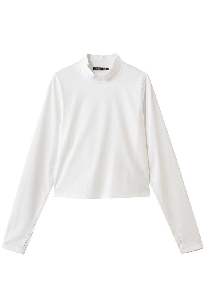 【ミズイロ インド/mizuiro ind】のmock neck T shirt シャツ インテリア・キッズ・メンズ・レディースファッション・服の通販 founy(ファウニー) https://founy.com/ ファッション Fashion レディースファッション Fashion for Women トップス・カットソー Cut & Sew Tops シャツ・ブラウス・オフィスカジュアル Elegant Blouses & Button-Ups ロングTシャツ・Tシャツ Longline T-Shirts & Tees カットソー・ベーシックTシャツ Cut-and-Sewn Tops / Stretch Tees & Basics インナー Innerwear コンパクト Compact, Small Size スリーブ Sleeve, Long Sleeve / Short Sleeve バランス Balance, Style Balance プリーツ Pleats, Pleated モックネック Mock Neck, Short Turtleneck ロング Long, Long-Length ワイド Wide, Wide Fit エレガント 上品 Elegant |ID: prp329100004930081 ipo3291000000037000786