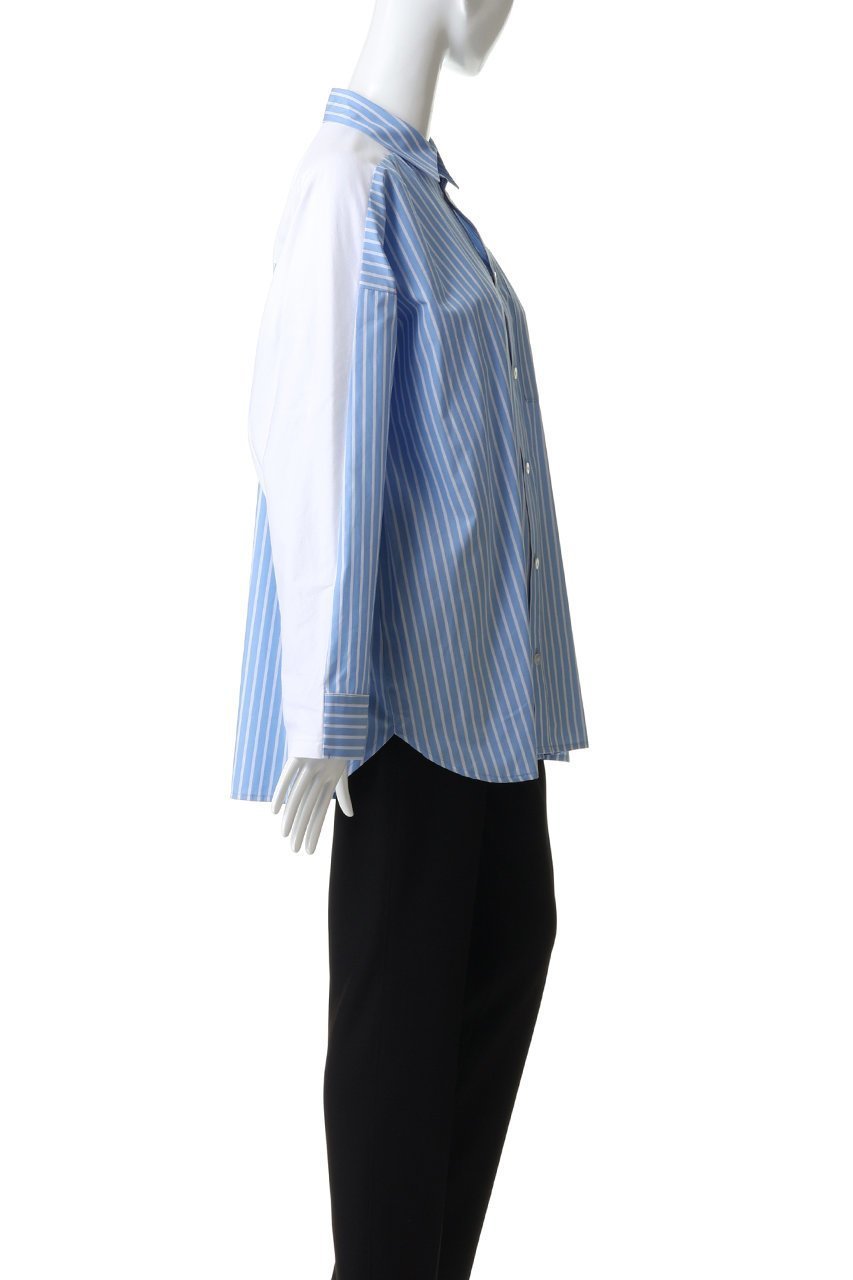 【ナゴンスタンス/nagonstans】のshirt×cut long-sleeves t-shirt 人気、トレンドファッション・服の通販 founy(ファニー) 　ファッション　Fashion　レディースファッション　Fashion for Women　トップス・カットソー　Cut & Sew Tops　シャツ・ブラウス・オフィスカジュアル　Elegant Blouses & Button-Ups　ロングTシャツ・Tシャツ　Longline T-Shirts & Tees　カットソー・ベーシックTシャツ　Cut-and-Sewn Tops / Stretch Tees & Basics　スリーブ　Sleeve, Long Sleeve / Short Sleeve　ドッキング　Docking, Mixed Material　ロング　Long, Long-Length　other-3|ID: prp329100004930107 ipo3291000000037001008