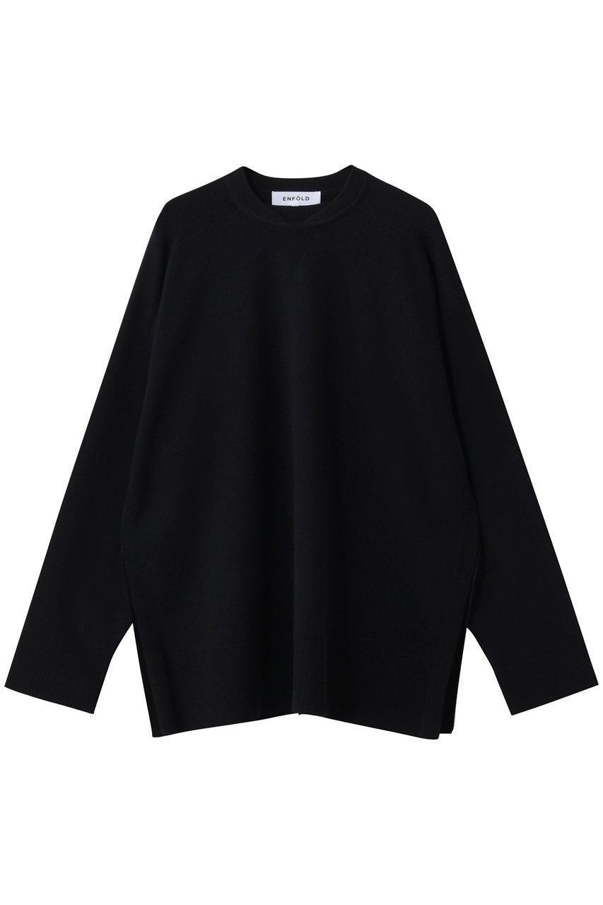 【エンフォルド/ENFOLD】のMEN S LIKE BOX PULLOVER 人気、トレンドファッション・服の通販 founy(ファニー) 　ファッション　Fashion　レディースファッション　Fashion for Women　トップス・カットソー　Cut & Sew Tops　シャツ・ブラウス・オフィスカジュアル　Elegant Blouses & Button-Ups　ロングTシャツ・Tシャツ　Longline T-Shirts & Tees　カジュアルプルオーバー・ニットトップス　Pullovers & Knit Tops / Casual Pullovers　カットソー・ベーシックTシャツ　Cut-and-Sewn Tops / Stretch Tees & Basics　スウェット / スエット　Sweatshirt, Sweatwear　スリット　Slit, Slit Detail　スリーブ　Sleeve, Long Sleeve / Short Sleeve　マニッシュ　Mannish, Boyish　ミックス　Mix, Mixed Style　ロング　Long, Long-Length　 other-1|ID: prp329100004930110 ipo3291000000037001027