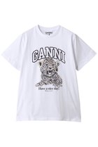 【ガニー/GANNI】のBasic Jersey Leopard Relaxed Tシャツ 人気、トレンドファッション・服の通販 founy(ファニー) ファッション Fashion レディースファッション Fashion for Women トップス・カットソー Cut & Sew Tops シャツ・ブラウス・オフィスカジュアル Elegant Blouses & Button-Ups ロングTシャツ・Tシャツ Longline T-Shirts & Tees カットソー・ベーシックTシャツ Cut-and-Sewn Tops / Stretch Tees & Basics おすすめ Recommended / Our Picks イラスト Illustration ショート Short, Short Length スリーブ Sleeve, Long Sleeve / Short Sleeve プリント Print, Printed Pattern モノトーン Monotone, Black and White thumbnail レパード|ID: prp329100004930117 ipo3291000000037001078