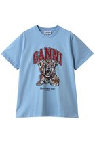 【ガニー/GANNI】のBasic Jersey Tiger Relaxed Tシャツ ブリスフルブルー|ID: prp329100004930119 ipo3291000000037001090