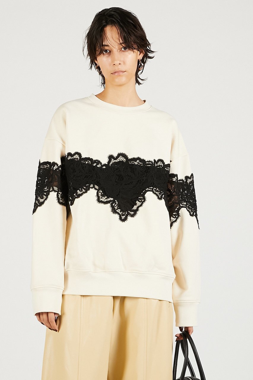 【プランク プロジェクト/PRANK PROJECT】のレーススウェット 人気、トレンドファッション・服の通販 founy(ファニー) 　ファッション　Fashion　レディースファッション　Fashion for Women　トップス・カットソー　Cut & Sew Tops　シャツ・ブラウス・オフィスカジュアル　Elegant Blouses & Button-Ups　レディースパーカー・カジュアルフーディー　Casual Hoodies & Sweatshirts　ロングTシャツ・Tシャツ　Longline T-Shirts & Tees　スウェット・クルーネックトップス　Sweatshirts & Crewnecks / Relaxed Fit Sweat Tops　カットソー・ベーシックTシャツ　Cut-and-Sewn Tops / Stretch Tees & Basics　シアー　Sheer, See-Through　スウェット / スエット　Sweatshirt, Sweatwear　トレンド　Trend, Trending Now　ボトム　Bottoms, Lower Wear　マニッシュ　Mannish, Boyish　モチーフ　Motif, Design Theme　レース　Lace, Lace Fabric　other-6|ID: prp329100004930163 ipo3291000000037001528