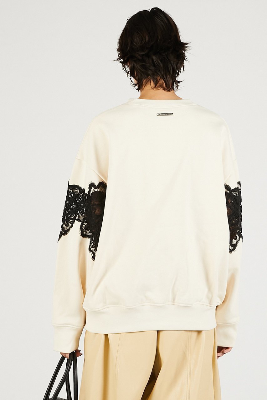 【プランク プロジェクト/PRANK PROJECT】のレーススウェット 人気、トレンドファッション・服の通販 founy(ファニー) 　ファッション　Fashion　レディースファッション　Fashion for Women　トップス・カットソー　Cut & Sew Tops　シャツ・ブラウス・オフィスカジュアル　Elegant Blouses & Button-Ups　レディースパーカー・カジュアルフーディー　Casual Hoodies & Sweatshirts　ロングTシャツ・Tシャツ　Longline T-Shirts & Tees　スウェット・クルーネックトップス　Sweatshirts & Crewnecks / Relaxed Fit Sweat Tops　カットソー・ベーシックTシャツ　Cut-and-Sewn Tops / Stretch Tees & Basics　シアー　Sheer, See-Through　スウェット / スエット　Sweatshirt, Sweatwear　トレンド　Trend, Trending Now　ボトム　Bottoms, Lower Wear　マニッシュ　Mannish, Boyish　モチーフ　Motif, Design Theme　レース　Lace, Lace Fabric　other-8|ID: prp329100004930163 ipo3291000000037001532