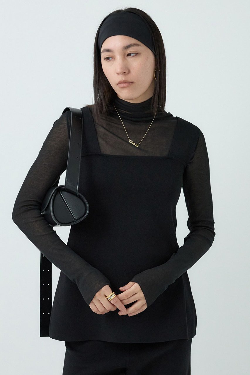 【カオス/Chaos】のシルクコンフレアタンク インテリア・キッズ・メンズ・レディースファッション・服の通販 founy(ファニー) 　ファッション　Fashion　レディースファッション　Fashion for Women　トップス・カットソー　Cut & Sew Tops　キャミソール&ノースリーブ　Camisoles & Sleeveless Tops　シャツ・ブラウス・オフィスカジュアル　Elegant Blouses & Button-Ups　ロングTシャツ・Tシャツ　Longline T-Shirts & Tees　カットソー・ベーシックTシャツ　Cut-and-Sewn Tops / Stretch Tees & Basics　キャミソール　Camisole, Spaghetti Strap Top　タンク　Tank Top, Sleeveless Top　バランス　Balance, Style Balance　フレア　Flare, Flared　人気　Popular, Best Seller　定番　Standard, Basic Item　ブラック|ID: prp329100004930174 ipo3291000000037001679