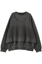 【メゾンスペシャル/MAISON SPECIAL】のLayered Jersey Sweat Top/レイヤード天竺スウェットトップ C.GRY(チャコールグレー)|ID: prp329100004930183 ipo3291000000037001757