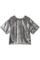 【メゾンスペシャル/MAISON SPECIAL】のSheer sequins Over T-Shirt/シアースパンコールオーバーTシャツ L.GRY(ライトグレー)|ID: prp329100004930185 ipo3291000000037001789