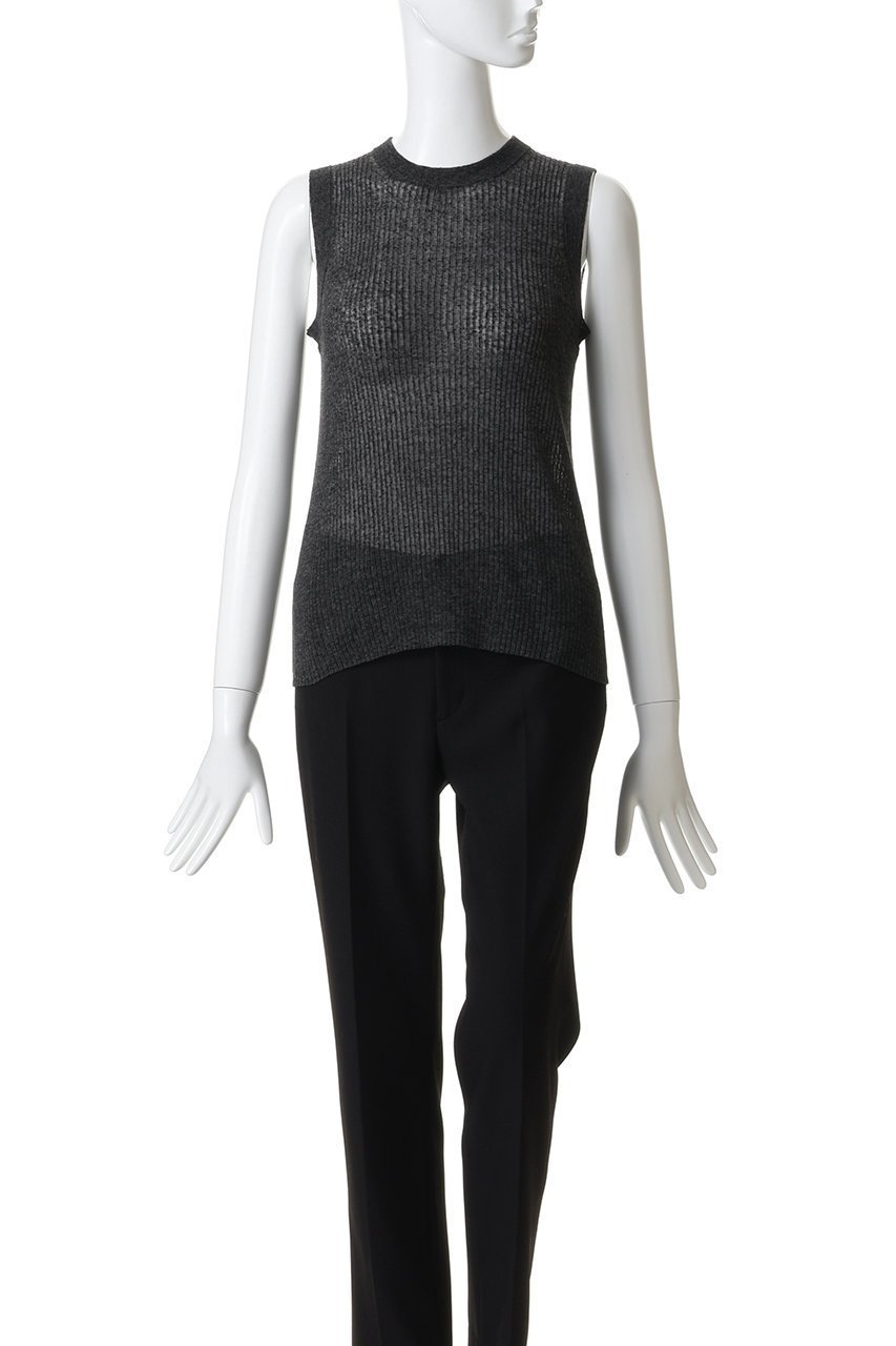 【サクラ/SACRA】のメランジリブタンクトップ 人気、トレンドファッション・服の通販 founy(ファニー) 　ファッション　Fashion　レディースファッション　Fashion for Women　トップス・カットソー　Cut & Sew Tops　キャミソール&ノースリーブ　Camisoles & Sleeveless Tops　シャツ・ブラウス・オフィスカジュアル　Elegant Blouses & Button-Ups　ロングTシャツ・Tシャツ　Longline T-Shirts & Tees　カットソー・ベーシックTシャツ　Cut-and-Sewn Tops / Stretch Tees & Basics　インナー　Innerwear　キャミソール　Camisole, Spaghetti Strap Top　コンパクト　Compact, Small Size　シアー　Sheer, See-Through　タンク　Tank Top, Sleeveless Top　ノースリーブ　Sleeveless, No-Sleeve　メランジ　Melange, Mixed Yarn　リネン　Linen, Linen Fabric　リラックス　Relax, Relaxed Fit　other-2|ID: prp329100004930204 ipo3291000000037001994