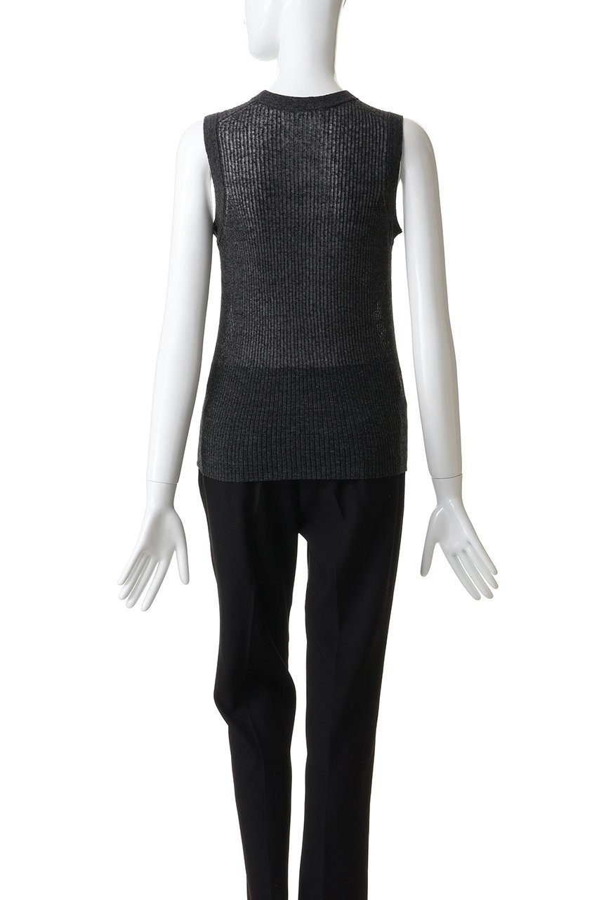 【サクラ/SACRA】のメランジリブタンクトップ 人気、トレンドファッション・服の通販 founy(ファニー) 　ファッション　Fashion　レディースファッション　Fashion for Women　トップス・カットソー　Cut & Sew Tops　キャミソール&ノースリーブ　Camisoles & Sleeveless Tops　シャツ・ブラウス・オフィスカジュアル　Elegant Blouses & Button-Ups　ロングTシャツ・Tシャツ　Longline T-Shirts & Tees　カットソー・ベーシックTシャツ　Cut-and-Sewn Tops / Stretch Tees & Basics　インナー　Innerwear　キャミソール　Camisole, Spaghetti Strap Top　コンパクト　Compact, Small Size　シアー　Sheer, See-Through　タンク　Tank Top, Sleeveless Top　ノースリーブ　Sleeveless, No-Sleeve　メランジ　Melange, Mixed Yarn　リネン　Linen, Linen Fabric　リラックス　Relax, Relaxed Fit　other-4|ID: prp329100004930204 ipo3291000000037001998