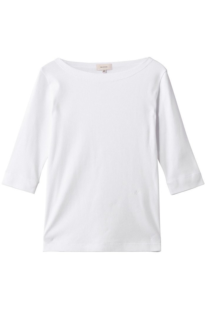 【ブラミンク/BLAMINK】の【BLMK】リブハーフスリーブ インテリア・キッズ・メンズ・レディースファッション・服の通販 founy(ファウニー) https://founy.com/ ファッション Fashion レディースファッション Fashion for Women トップス・カットソー Cut & Sew Tops シャツ・ブラウス・オフィスカジュアル Elegant Blouses & Button-Ups ロングTシャツ・Tシャツ Longline T-Shirts & Tees カットソー・ベーシックTシャツ Cut-and-Sewn Tops / Stretch Tees & Basics ショート Short, Short Length スリーブ Sleeve, Long Sleeve / Short Sleeve デコルテ Décolleté, Neckline ハーフ Half, Half-Length フロント Front, Front Design エレガント 上品 Elegant |ID: prp329100004930224 ipo3291000000037002251