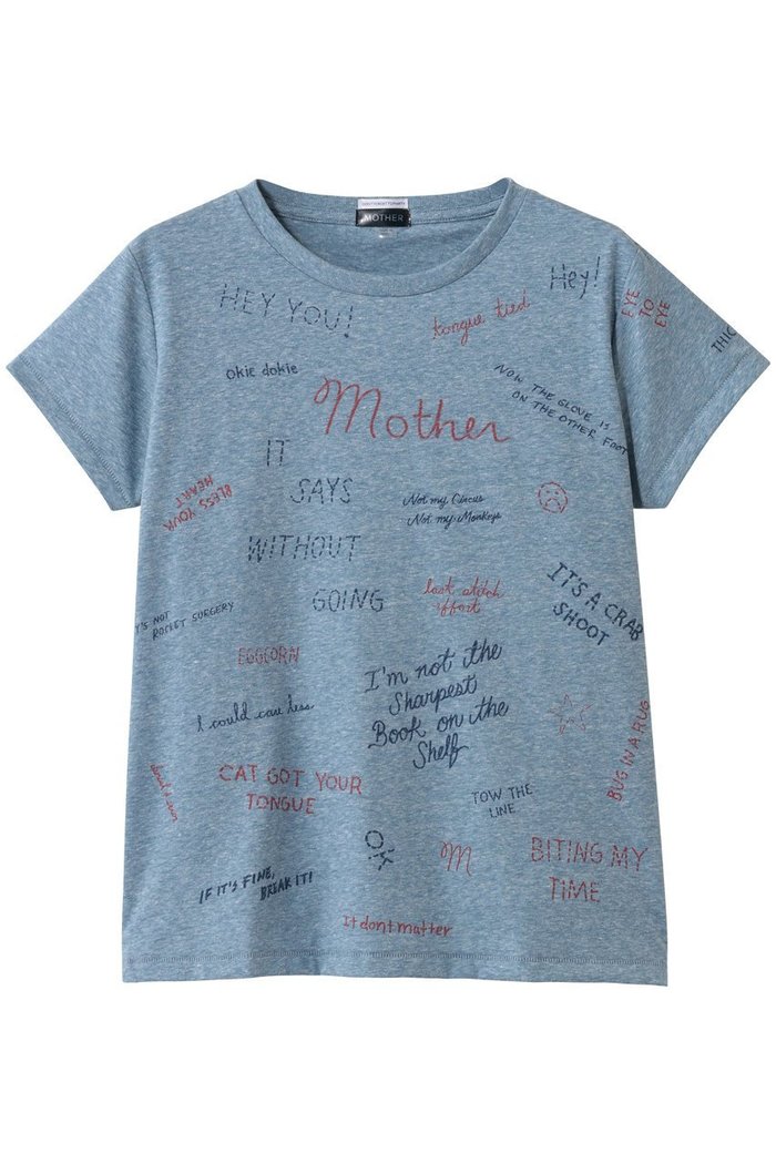 【マザー/MOTHER】のTHE BOXY GOODIE GOODIE ロゴプリントTシャツ (TNT) インテリア・キッズ・メンズ・レディースファッション・服の通販 founy(ファウニー) https://founy.com/ ファッション Fashion レディースファッション Fashion for Women トップス・カットソー Cut & Sew Tops シャツ・ブラウス・オフィスカジュアル Elegant Blouses & Button-Ups ロングTシャツ・Tシャツ Longline T-Shirts & Tees カットソー・ベーシックTシャツ Cut-and-Sewn Tops / Stretch Tees & Basics ショート Short, Short Length スリム Slim, Slim Fit スリーブ Sleeve, Long Sleeve / Short Sleeve フィット Fit, Slim Fit プリント Print, Printed Pattern |ID: prp329100004930234 ipo3291000000037002345