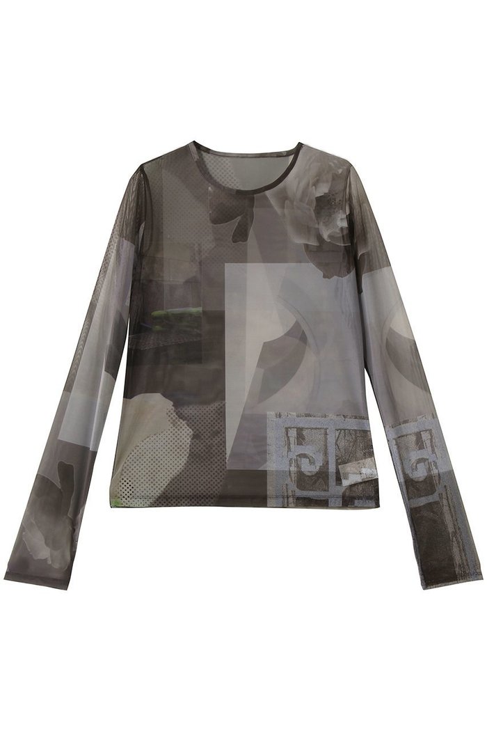 【メゾンスペシャル/MAISON SPECIAL】のPhoto Collage Mesh Tops/フォトコラージメッシュトップス インテリア・キッズ・メンズ・レディースファッション・服の通販 founy(ファウニー) https://founy.com/ ファッション Fashion レディースファッション Fashion for Women トップス・カットソー Cut & Sew Tops シャツ・ブラウス・オフィスカジュアル Elegant Blouses & Button-Ups ロングTシャツ・Tシャツ Longline T-Shirts & Tees カットソー・ベーシックTシャツ Cut-and-Sewn Tops / Stretch Tees & Basics インナー Innerwear スリーブ Sleeve, Long Sleeve / Short Sleeve プリント Print, Printed Pattern ロング Long, Long-Length |ID: prp329100004930238 ipo3291000000037002382