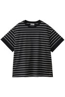 【ザ リラクス/THE RERACS】の【UNISEX】オーバーサイズボーダーTシャツ 人気、トレンドファッション・服の通販 founy(ファニー) ファッション Fashion レディースファッション Fashion for Women トップス・カットソー Cut & Sew Tops シャツ・ブラウス・オフィスカジュアル Elegant Blouses & Button-Ups ロングTシャツ・Tシャツ Longline T-Shirts & Tees カットソー・ベーシックTシャツ Cut-and-Sewn Tops / Stretch Tees & Basics ユニセックス Unisex, Genderless ショート Short, Short Length スリット Slit, Slit Detail スリーブ Sleeve, Long Sleeve / Short Sleeve ボーダー Border, Stripe モダン Modern, Contemporary 定番 Standard, Basic Item |ID:prp329100004930245