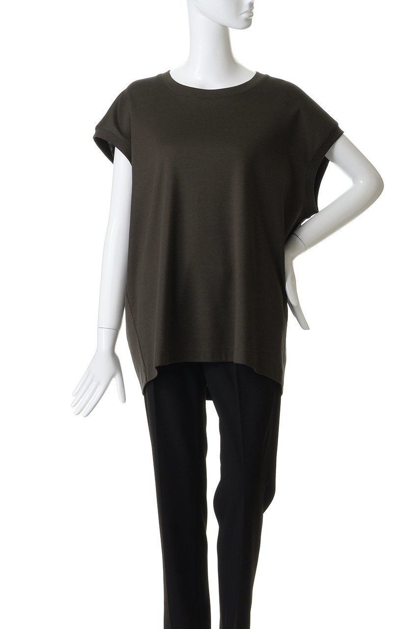 【ザ リラクス/THE RERACS】のスリーブレスTシャツ 人気、トレンドファッション・服の通販 founy(ファニー) 　ファッション　Fashion　レディースファッション　Fashion for Women　トップス・カットソー　Cut & Sew Tops　シャツ・ブラウス・オフィスカジュアル　Elegant Blouses & Button-Ups　ロングTシャツ・Tシャツ　Longline T-Shirts & Tees　カットソー・ベーシックTシャツ　Cut-and-Sewn Tops / Stretch Tees & Basics　ショート　Short, Short Length　スリーブ　Sleeve, Long Sleeve / Short Sleeve　ベーシック　Basic, Essential　other-2|ID: prp329100004930248 ipo3291000000037002474