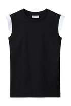 【ザ リラクス/THE RERACS】のショルダースイッチングタンクトップ 人気、トレンドファッション・服の通販 founy(ファニー) ファッション Fashion レディースファッション Fashion for Women トップス・カットソー Cut & Sew Tops キャミソール&ノースリーブ Camisoles & Sleeveless Tops シャツ・ブラウス・オフィスカジュアル Elegant Blouses & Button-Ups ロングTシャツ・Tシャツ Longline T-Shirts & Tees カットソー・ベーシックTシャツ Cut-and-Sewn Tops / Stretch Tees & Basics なめらか Smooth, Silky Texture インナー Innerwear キャミソール Camisole, Spaghetti Strap Top コンパクト Compact, Small Size ショルダー Shoulder, Shoulder Strap シンプル Simple, Minimal ジャケット Jacket, Outerwear タンク Tank Top, Sleeveless Top バランス Balance, Style Balance thumbnail ブラック×ホワイト|ID: prp329100004930250 ipo3291000000037002486