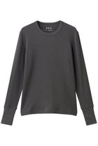 【スリー ドッツ/three dots】のスフレコットン ロングスリーブ インクブラック|ID: prp329100004930270 ipo3291000000037002662