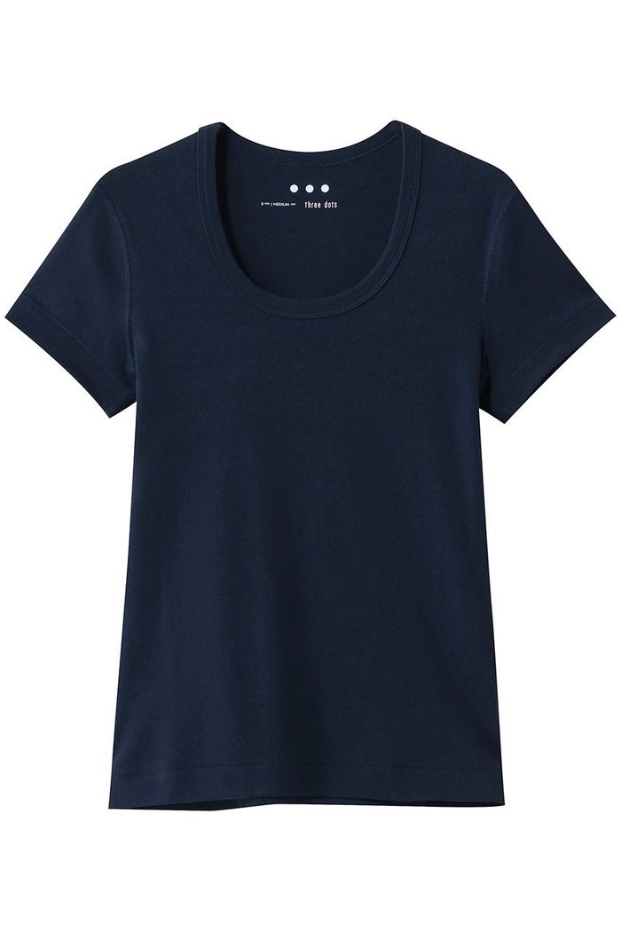 【エリオポール/heliopole】の【THREE DOTS】JESSICA S/S カットソー インテリア・キッズ・メンズ・レディースファッション・服の通販 founy(ファウニー) https://founy.com/ ファッション Fashion レディースファッション Fashion for Women トップス・カットソー Cut & Sew Tops シャツ・ブラウス・オフィスカジュアル Elegant Blouses & Button-Ups ロングTシャツ・Tシャツ Longline T-Shirts & Tees カットソー・ベーシックTシャツ Cut-and-Sewn Tops / Stretch Tees & Basics おすすめ Recommended / Our Picks インナー Innerwear カットソー Cut and Sewn Top コンパクト Compact, Small Size ショート Short, Short Length シンプル Simple, Minimal スリーブ Sleeve, Long Sleeve / Short Sleeve ベーシック Basic, Essential 夏 Summer S/S・春夏 SS, Spring/Summer, Warm Season |ID: prp329100004930275 ipo3291000000037002729