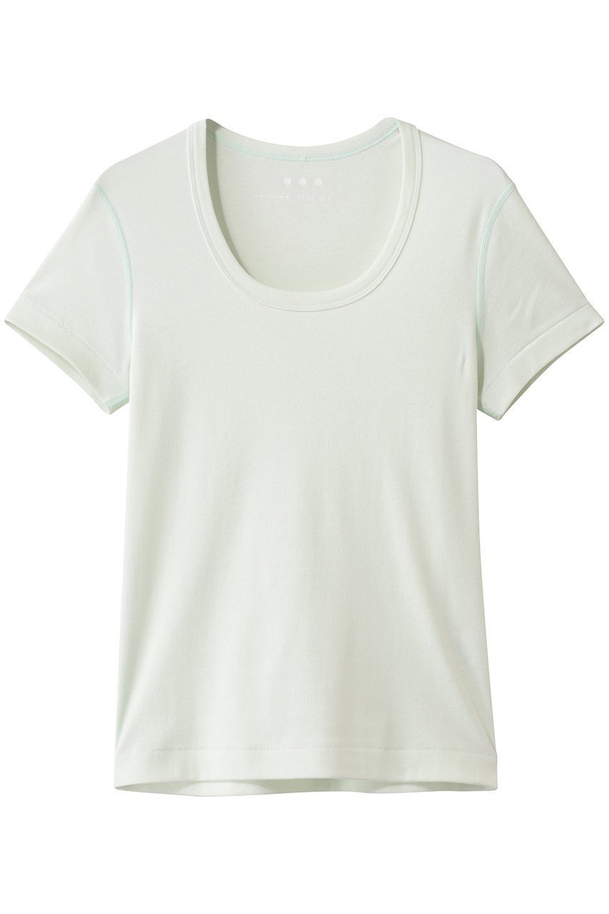 【エリオポール/heliopole】の【THREE DOTS】JESSICA S/S カットソー インテリア・キッズ・メンズ・レディースファッション・服の通販 founy(ファニー) 　ファッション　Fashion　レディースファッション　Fashion for Women　トップス・カットソー　Cut & Sew Tops　シャツ・ブラウス・オフィスカジュアル　Elegant Blouses & Button-Ups　ロングTシャツ・Tシャツ　Longline T-Shirts & Tees　カットソー・ベーシックTシャツ　Cut-and-Sewn Tops / Stretch Tees & Basics　おすすめ　Recommended / Our Picks　インナー　Innerwear　カットソー　Cut and Sewn Top　コンパクト　Compact, Small Size　ショート　Short, Short Length　シンプル　Simple, Minimal　スリーブ　Sleeve, Long Sleeve / Short Sleeve　ベーシック　Basic, Essential　夏　Summer　S/S・春夏　SS, Spring/Summer, Warm Season　ライトグリーン|ID: prp329100004930277 ipo3291000000037002747
