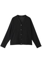 【ミズイロ インド/mizuiro ind】のwasher voile V neck C/D カーディガン black|ID: prp329100004930279 ipo3291000000037002765