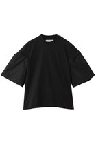 【フェニックス/Phenix】のASYMMETRIC DRAPE TIE BLOUSE TEE 人気、トレンドファッション・服の通販 founy(ファニー) ファッション Fashion レディースファッション Fashion for Women トップス・カットソー Cut & Sew Tops シャツ・ブラウス・オフィスカジュアル Elegant Blouses & Button-Ups ロングTシャツ・Tシャツ Longline T-Shirts & Tees カットソー・ベーシックTシャツ Cut-and-Sewn Tops / Stretch Tees & Basics ショルダー Shoulder, Shoulder Strap ショート Short, Short Length シンプル Simple, Minimal スタイリッシュ Stylish, Fashionable スリーブ Sleeve, Long Sleeve / Short Sleeve モチーフ Motif, Design Theme thumbnail black|ID: prp329100004930291 ipo3291000000037002865