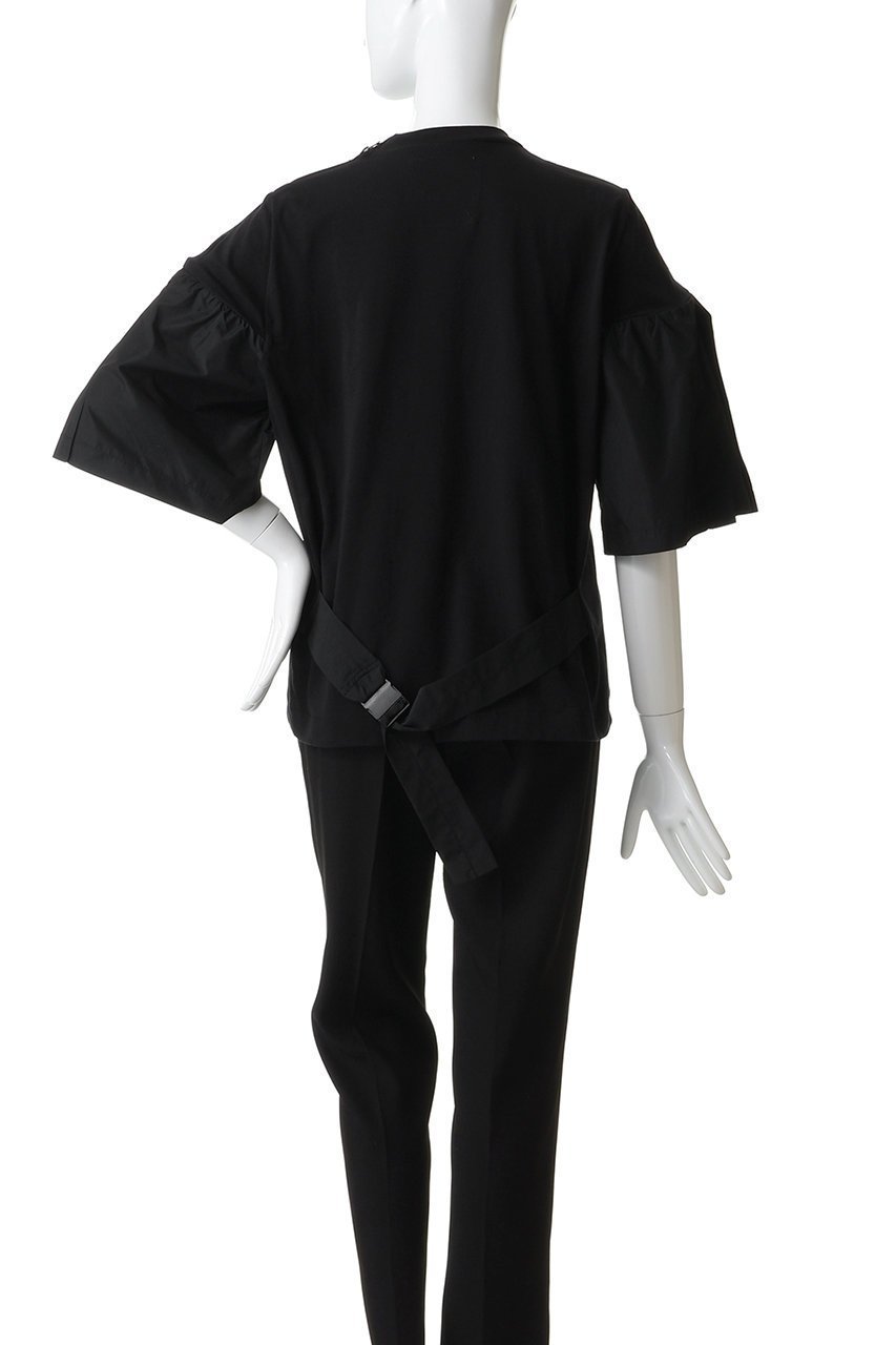 【フェニックス/Phenix】のASYMMETRIC DRAPE TIE BLOUSE TEE 人気、トレンドファッション・服の通販 founy(ファニー) 　ファッション　Fashion　レディースファッション　Fashion for Women　トップス・カットソー　Cut & Sew Tops　シャツ・ブラウス・オフィスカジュアル　Elegant Blouses & Button-Ups　ロングTシャツ・Tシャツ　Longline T-Shirts & Tees　カットソー・ベーシックTシャツ　Cut-and-Sewn Tops / Stretch Tees & Basics　ショルダー　Shoulder, Shoulder Strap　ショート　Short, Short Length　シンプル　Simple, Minimal　スタイリッシュ　Stylish, Fashionable　スリーブ　Sleeve, Long Sleeve / Short Sleeve　モチーフ　Motif, Design Theme　other-4|ID: prp329100004930291 ipo3291000000037002873