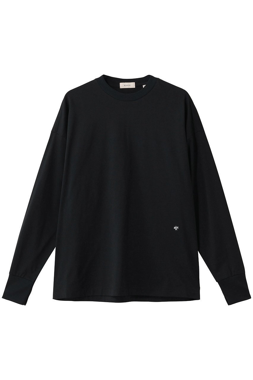 【ブラミンク/BLAMINK】の【BLMK】コットンクルーネックロングスリーブ インテリア・キッズ・メンズ・レディースファッション・服の通販 founy(ファニー) 　ファッション　Fashion　レディースファッション　Fashion for Women　トップス・カットソー　Cut & Sew Tops　シャツ・ブラウス・オフィスカジュアル　Elegant Blouses & Button-Ups　ロングTシャツ・Tシャツ　Longline T-Shirts & Tees　カットソー・ベーシックTシャツ　Cut-and-Sewn Tops / Stretch Tees & Basics　インナー　Innerwear　シンプル　Simple, Minimal　スリーブ　Sleeve, Long Sleeve / Short Sleeve　ロング　Long, Long-Length　定番　Standard, Basic Item　ブラック|ID: prp329100004930298 ipo3291000000037002960