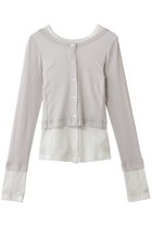 【メゾンスペシャル/MAISON SPECIAL】の2WAY Neck Bicolor Comfort Top/2WAYネックバイカラーコンフィートップ L.GRY(ライトグレー)|ID: prp329100004930300 ipo3291000000037002988