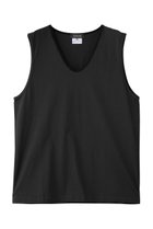 【ベリーテイジ/VERYTAGE / MEN】の【MEN】SILKY Vネックタンクトップ 人気、トレンドファッション・服の通販 founy(ファニー) ファッション Fashion メンズファッション Fashion for Men トップス・カットソー Cut & Sew Tops メンズシャツ Shirts インナー Innerwear キャミソール Camisole, Spaghetti Strap Top シルク Silk, 100% Silk シンプル Simple, Minimal タンク Tank Top, Sleeveless Top thumbnail チャコール×ブラック|ID: prp329100004930302 ipo3291000000037003026