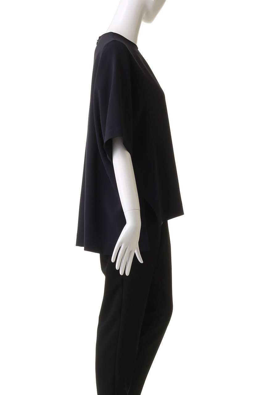 【エブール/ebure】のトリアセダブルクロス Tブラウス 人気、トレンドファッション・服の通販 founy(ファニー) 　ファッション　Fashion　レディースファッション　Fashion for Women　トップス・カットソー　Cut & Sew Tops　シャツ・ブラウス・オフィスカジュアル　Elegant Blouses & Button-Ups　ロングTシャツ・Tシャツ　Longline T-Shirts & Tees　カットソー・ベーシックTシャツ　Cut-and-Sewn Tops / Stretch Tees & Basics　ショート　Short, Short Length　シンプル　Simple, Minimal　スリーブ　Sleeve, Long Sleeve / Short Sleeve　トレンド　Trend, Trending Now　ドレープ　Drape, Draping Fabric　ボトム　Bottoms, Lower Wear　ワイド　Wide, Wide Fit　エレガント 上品　Elegant　定番　Standard, Basic Item　other-3|ID: prp329100004930304 ipo3291000000037003071