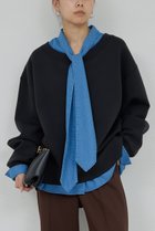 【ガリャルダガランテ/GALLARDAGALANTE】のボートネックスウェット ブラック|ID: prp329100004930308 ipo3291000000037003100