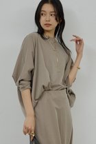 【ガリャルダガランテ/GALLARDAGALANTE】の【セットアップ対応】キュプラジャージードルマンプルオーバー モカ|ID: prp329100004930310 ipo3291000000037003125