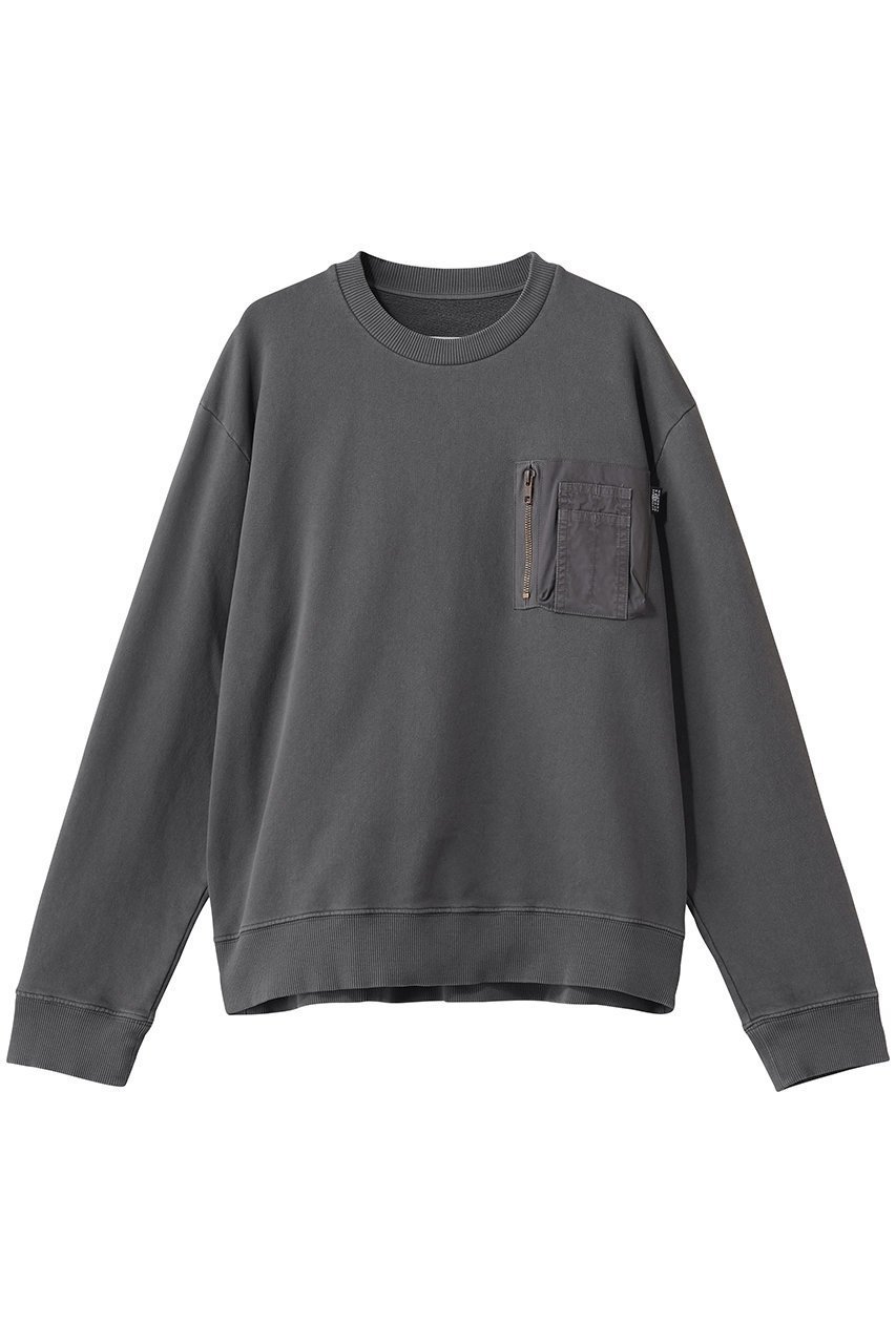 【エムエムシックス メゾンマルジェラ/MM6 Maison Margiela / MEN】の【MEN】スウェットシャツ インテリア・キッズ・メンズ・レディースファッション・服の通販 founy(ファニー) 　ファッション　Fashion　メンズファッション　Fashion for Men　トップス・カットソー　Cut & Sew Tops　パーカー・フーディー / カジュアルコーデ　Hoodies & Parkas　メンズシャツ　Shirts　スウェット / スエット　Sweatshirt, Sweatwear　スリーブ　Sleeve, Long Sleeve / Short Sleeve　ポケット　Pocket, Pocket Detail　ロング　Long, Long-Length　トープ|ID: prp329100004930312 ipo3291000000037003143