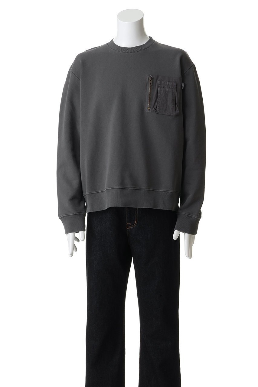 【エムエムシックス メゾンマルジェラ/MM6 Maison Margiela / MEN】の【MEN】スウェットシャツ 人気、トレンドファッション・服の通販 founy(ファニー) 　ファッション　Fashion　メンズファッション　Fashion for Men　トップス・カットソー　Cut & Sew Tops　パーカー・フーディー / カジュアルコーデ　Hoodies & Parkas　メンズシャツ　Shirts　スウェット / スエット　Sweatshirt, Sweatwear　スリーブ　Sleeve, Long Sleeve / Short Sleeve　ポケット　Pocket, Pocket Detail　ロング　Long, Long-Length　other-2|ID: prp329100004930312 ipo3291000000037003145