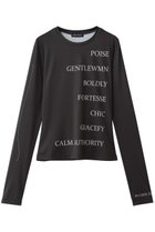 【メゾンスペシャル/MAISON SPECIAL】のLogo Sheer Top/ロゴタイポスキューバトップ BLK(ブラック)|ID: prp329100004930330 ipo3291000000037003346