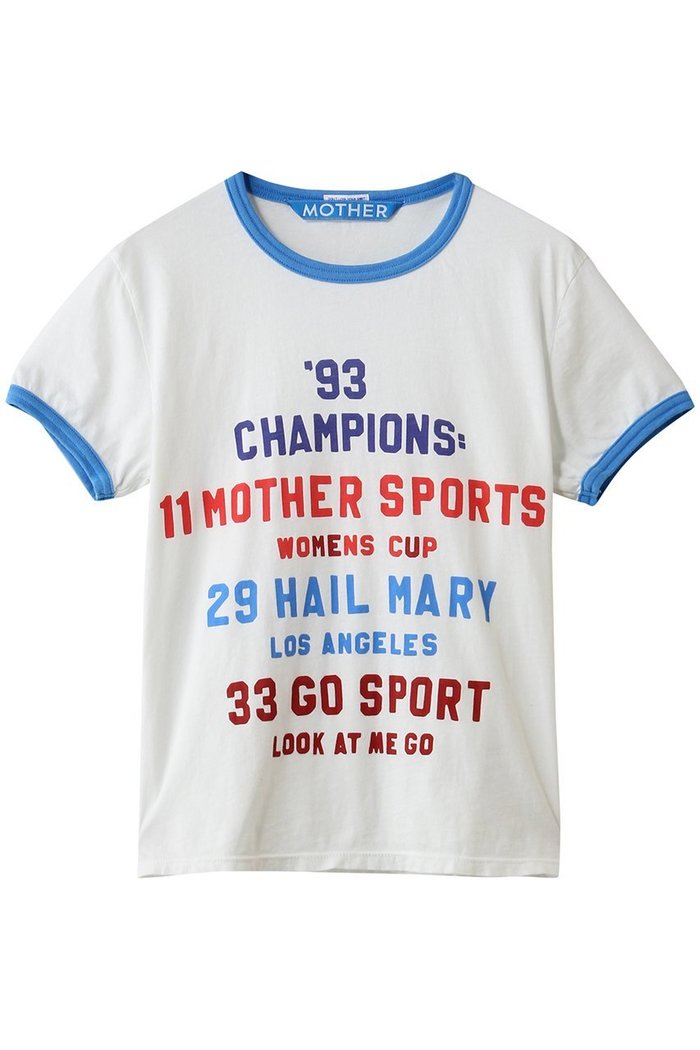 【マザー/MOTHER】の【LIL】THE GOODIE GOODIE RINGER SPORTS ロゴTシャツ (CPI) インテリア・キッズ・メンズ・レディースファッション・服の通販 founy(ファウニー) https://founy.com/ ファッション Fashion レディースファッション Fashion for Women トップス・カットソー Cut & Sew Tops シャツ・ブラウス・オフィスカジュアル Elegant Blouses & Button-Ups ロングTシャツ・Tシャツ Longline T-Shirts & Tees カットソー・ベーシックTシャツ Cut-and-Sewn Tops / Stretch Tees & Basics おすすめ Recommended / Our Picks ショート Short, Short Length スリーブ Sleeve, Long Sleeve / Short Sleeve デニム Denim, Jeans Material フレア Flare, Flared |ID: prp329100004930341 ipo3291000000037003436