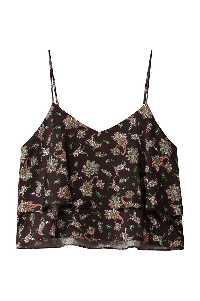 【ティッカ/TICCA】のペイズリープリントビスチェ 人気、トレンドファッション・服の通販 founy(ファニー) 　ファッション　Fashion　レディースファッション　Fashion for Women　トップス・カットソー　Cut & Sew Tops　キャミソール&ノースリーブ　Camisoles & Sleeveless Tops　シャツ・ブラウス・オフィスカジュアル　Elegant Blouses & Button-Ups　ロングTシャツ・Tシャツ　Longline T-Shirts & Tees　カットソー・ベーシックTシャツ　Cut-and-Sewn Tops / Stretch Tees & Basics　ビスチェ　Bustiers & Corset Tops / Layered Bustier Style　カットソー　Cut and Sewn Top　キャミソール　Camisole, Spaghetti Strap Top　ショート　Short, Short Length　シンプル　Simple, Minimal　タンク　Tank Top, Sleeveless Top　ティアード　Tiered, Tiered Style　ビスチェ　Bustier, Corset Top　ペイズリー　Paisley, Ethnic Pattern　エレガント 上品　Elegant　 other-1|ID: prp329100004930357 ipo3291000000037003616