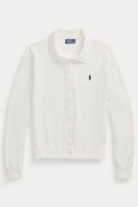 【ラルフローレン/RALPH LAUREN】 【POLO RALPH LAUREN】ポロカラー ボタンド カーディガン大人の最旬トレンドファッション＆コーディネート founy(ファウニー) ファッション Fashion レディースファッション Fashion for Women トップス・カットソー Cut & Sew Tops カーディガン・羽織り Layered Style Cardigans シャツ・ブラウス・オフィスカジュアル Elegant Blouses & Button-Ups ロングTシャツ・Tシャツ Longline T-Shirts & Tees カットソー・ベーシックTシャツ Cut-and-Sewn Tops / Stretch Tees & Basics カーディガン Cardigan, Knitwear クラシック Classic, Timeless Style エレガント 上品 Elegant |ID:prp329100004930421