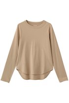 【スリー ドッツ/three dots】のオーガニックコットンニット l/s ボーイズアレックス ライトキャメル|ID: prp329100004930429 ipo3291000000037004369