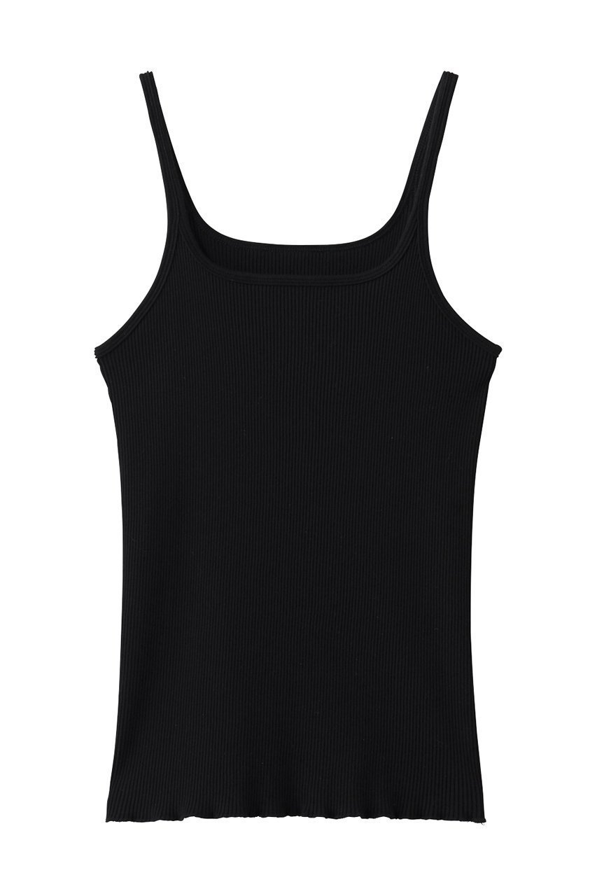 【ティッカ/TICCA】のスーピマテレコスクエアキャミソール インテリア・キッズ・メンズ・レディースファッション・服の通販 founy(ファニー) 　ファッション　Fashion　レディースファッション　Fashion for Women　トップス・カットソー　Cut & Sew Tops　キャミソール&ノースリーブ　Camisoles & Sleeveless Tops　シャツ・ブラウス・オフィスカジュアル　Elegant Blouses & Button-Ups　ロングTシャツ・Tシャツ　Longline T-Shirts & Tees　カットソー・ベーシックTシャツ　Cut-and-Sewn Tops / Stretch Tees & Basics　インナー　Innerwear　キャミソール　Camisole, Spaghetti Strap Top　スクエア　Square, Square Shape　タンク　Tank Top, Sleeveless Top　デコルテ　Décolleté, Neckline　フィット　Fit, Slim Fit　フォルム　Silhouette, Form　ブラック|ID: prp329100004930450 ipo3291000000037004534