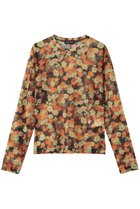 【メゾンスペシャル/MAISON SPECIAL】のFlower Print Tops/ブラーフラワープリントトップス ORG(オレンジ)|ID: prp329100004930453 ipo3291000000037004576