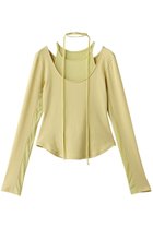 【メゾンスペシャル/MAISON SPECIAL】のLayered Rib Top/レイヤードリブトップス YEL(イエロー)|ID: prp329100004930455 ipo3291000000037004621