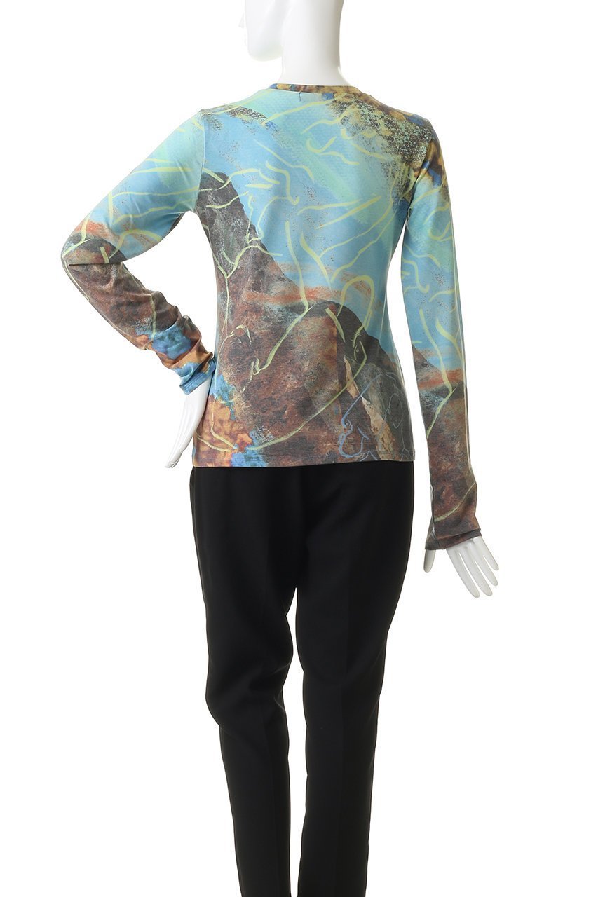 【メゾンスペシャル/MAISON SPECIAL】のImagination Print Tops/イマジネーションプリントトップス 人気、トレンドファッション・服の通販 founy(ファニー) 　ファッション　Fashion　レディースファッション　Fashion for Women　トップス・カットソー　Cut & Sew Tops　シャツ・ブラウス・オフィスカジュアル　Elegant Blouses & Button-Ups　ロングTシャツ・Tシャツ　Longline T-Shirts & Tees　カットソー・ベーシックTシャツ　Cut-and-Sewn Tops / Stretch Tees & Basics　スリーブ　Sleeve, Long Sleeve / Short Sleeve　プリント　Print, Printed Pattern　ロング　Long, Long-Length　other-4|ID: prp329100004930456 ipo3291000000037004651