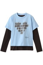 【メゾンスペシャル/MAISON SPECIAL】のOpen Heart Layered T-Shirt/オープンハートレイヤードTシャツ BLU(ブルー)|ID: prp329100004930459 ipo3291000000037004707