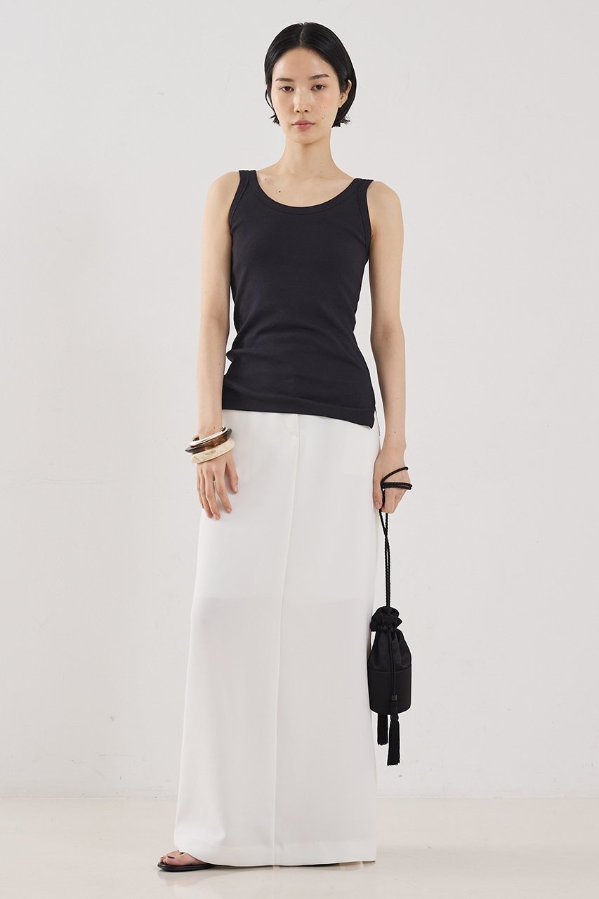 【ザ ストア バイ シー/THE STORE by C】の【COCUCA】リブタンク 人気、トレンドファッション・服の通販 founy(ファニー) 　ファッション　Fashion　レディースファッション　Fashion for Women　トップス・カットソー　Cut & Sew Tops　キャミソール&ノースリーブ　Camisoles & Sleeveless Tops　シャツ・ブラウス・オフィスカジュアル　Elegant Blouses & Button-Ups　ロングTシャツ・Tシャツ　Longline T-Shirts & Tees　カットソー・ベーシックTシャツ　Cut-and-Sewn Tops / Stretch Tees & Basics　インナー　Innerwear　キャミソール　Camisole, Spaghetti Strap Top　シルク　Silk, 100% Silk　タンク　Tank Top, Sleeveless Top　フィット　Fit, Slim Fit　ベーシック　Basic, Essential　定番　Standard, Basic Item　other-5|ID: prp329100004930471 ipo3291000000037004861