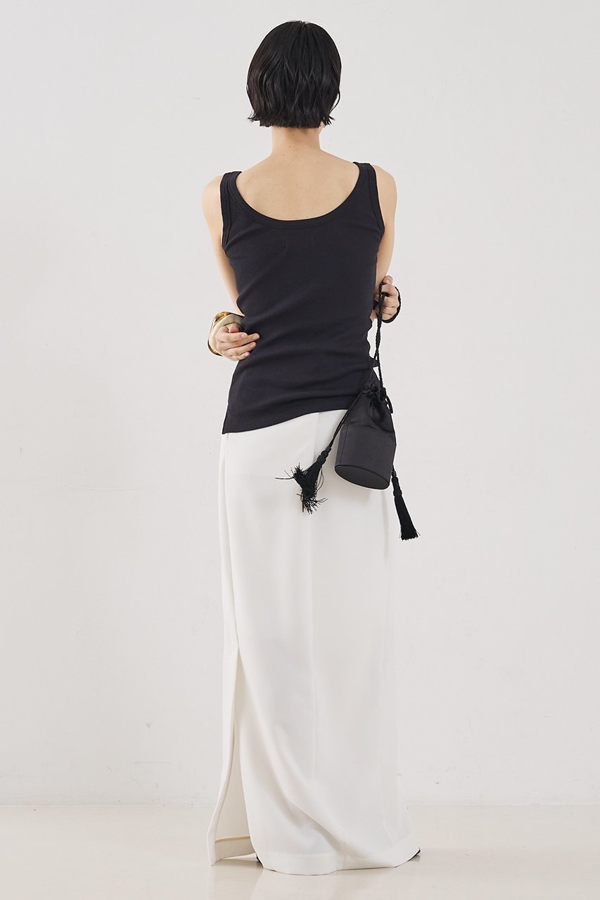 【ザ ストア バイ シー/THE STORE by C】の【COCUCA】リブタンク 人気、トレンドファッション・服の通販 founy(ファニー) 　ファッション　Fashion　レディースファッション　Fashion for Women　トップス・カットソー　Cut & Sew Tops　キャミソール&ノースリーブ　Camisoles & Sleeveless Tops　シャツ・ブラウス・オフィスカジュアル　Elegant Blouses & Button-Ups　ロングTシャツ・Tシャツ　Longline T-Shirts & Tees　カットソー・ベーシックTシャツ　Cut-and-Sewn Tops / Stretch Tees & Basics　インナー　Innerwear　キャミソール　Camisole, Spaghetti Strap Top　シルク　Silk, 100% Silk　タンク　Tank Top, Sleeveless Top　フィット　Fit, Slim Fit　ベーシック　Basic, Essential　定番　Standard, Basic Item　other-6|ID: prp329100004930471 ipo3291000000037004863