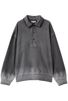 【メゾンスペシャル/MAISON SPECIAL】の【UNISEX】DEEP FRONT ポロスウェットPO BLK(ブラック)|ID: prp329100004930483 ipo3291000000037005030