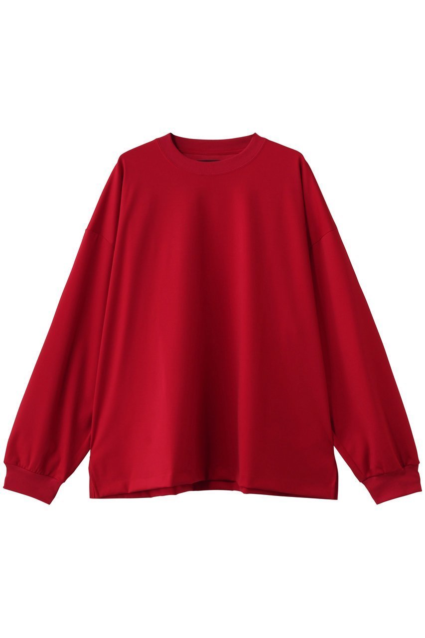 【メゾンスペシャル/MAISON SPECIAL】の【UNISEX】スマッシングL/S Tシャツ インテリア・キッズ・メンズ・レディースファッション・服の通販 founy(ファニー) 　ファッション　Fashion　レディースファッション　Fashion for Women　トップス・カットソー　Cut & Sew Tops　シャツ・ブラウス・オフィスカジュアル　Elegant Blouses & Button-Ups　ロングTシャツ・Tシャツ　Longline T-Shirts & Tees　カットソー・ベーシックTシャツ　Cut-and-Sewn Tops / Stretch Tees & Basics　ユニセックス　Unisex, Genderless　なめらか　Smooth, Silky Texture　シンプル　Simple, Minimal　スリーブ　Sleeve, Long Sleeve / Short Sleeve　バランス　Balance, Style Balance　フィット　Fit, Slim Fit　ロング　Long, Long-Length　RED(レッド)|ID: prp329100004930484 ipo3291000000037005051