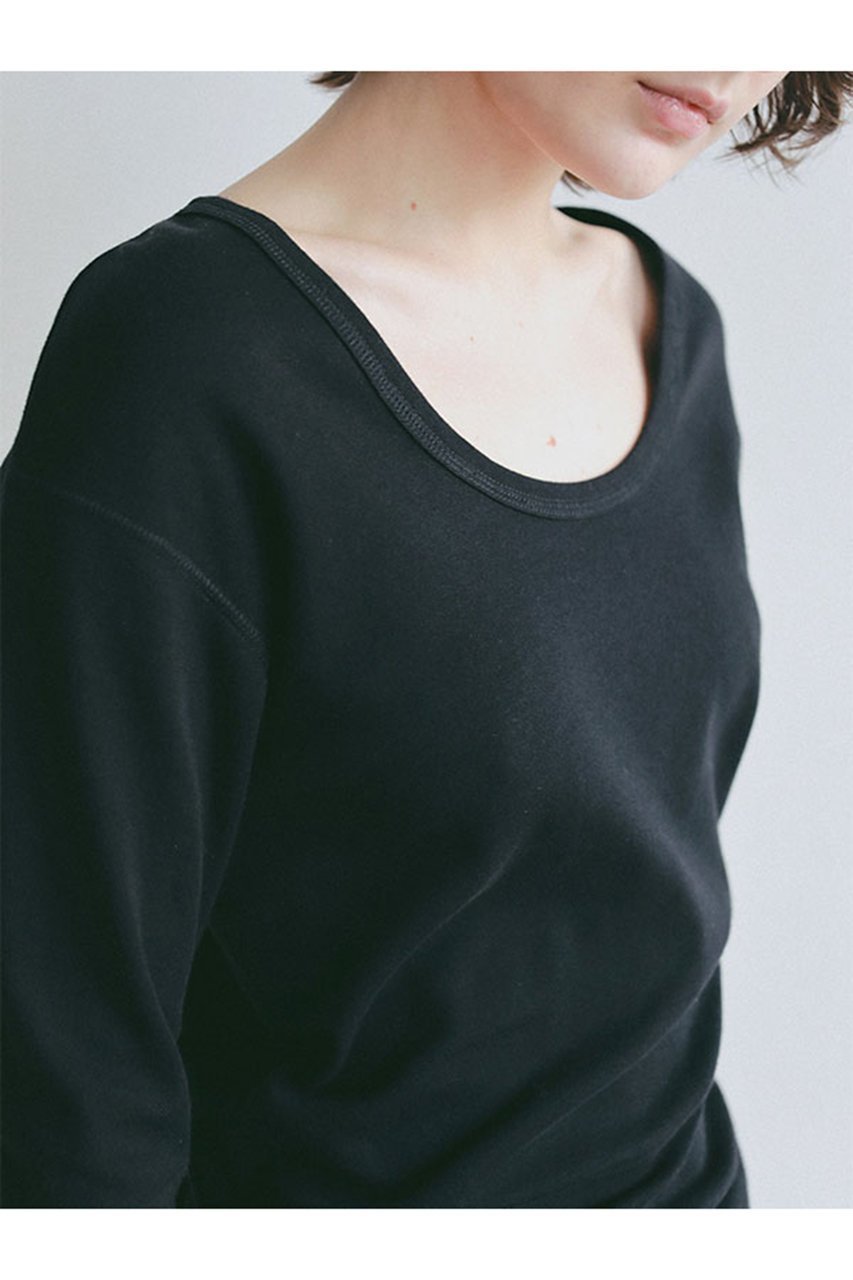 【エトレトウキョウ/ETRE TOKYO】のオーガニックコットンUネックロンTee 人気、トレンドファッション・服の通販 founy(ファニー) 　ファッション　Fashion　レディースファッション　Fashion for Women　トップス・カットソー　Cut & Sew Tops　シャツ・ブラウス・オフィスカジュアル　Elegant Blouses & Button-Ups　ロングTシャツ・Tシャツ　Longline T-Shirts & Tees　カットソー・ベーシックTシャツ　Cut-and-Sewn Tops / Stretch Tees & Basics　インナー　Innerwear　カーディガン　Cardigan, Knitwear　ジャケット　Jacket, Outerwear　スリーブ　Sleeve, Long Sleeve / Short Sleeve　デコルテ　Décolleté, Neckline　デニム　Denim, Jeans Material　なめらか　Smooth, Silky Texture　バランス　Balance, Style Balance　フィット　Fit, Slim Fit　ロング　Long, Long-Length　ワイド　Wide, Wide Fit　other-4|ID: prp329100004930490 ipo3291000000037005140