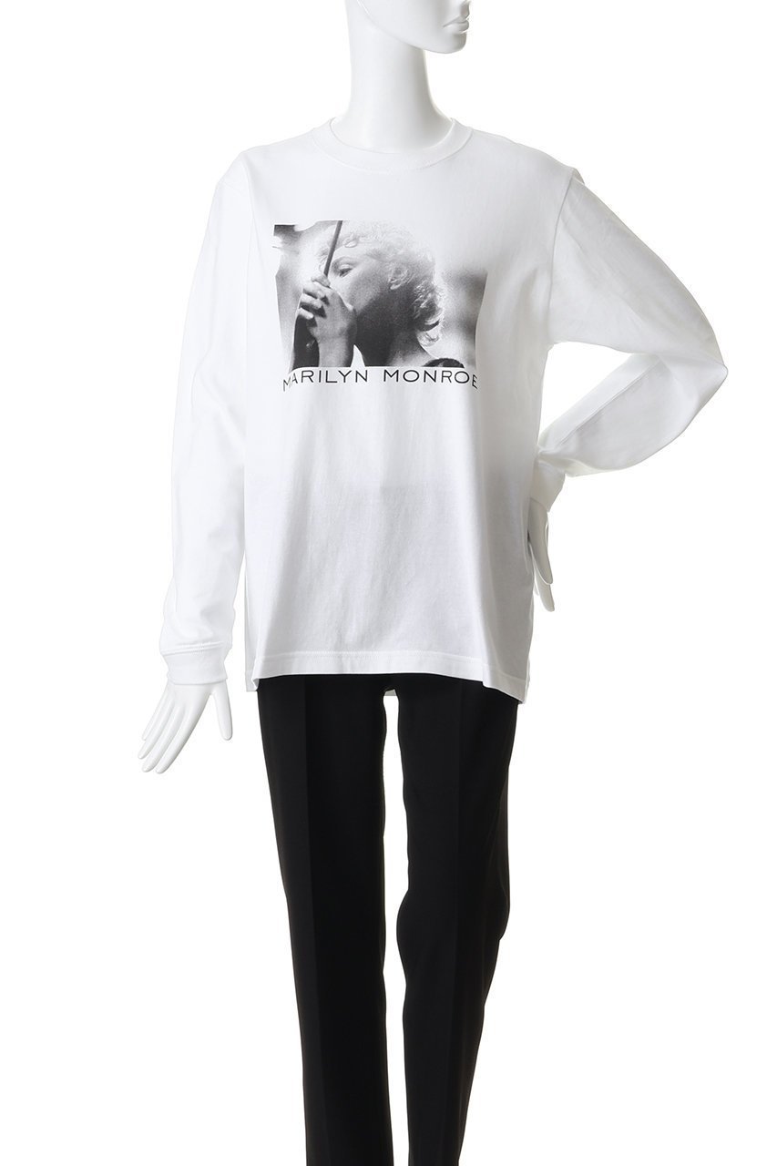 【エリオポール/heliopole】の【GOOD ROCK SPEED】Marilyn Monroe LS Tシャツ 人気、トレンドファッション・服の通販 founy(ファニー) 　ファッション　Fashion　レディースファッション　Fashion for Women　トップス・カットソー　Cut & Sew Tops　シャツ・ブラウス・オフィスカジュアル　Elegant Blouses & Button-Ups　ロングTシャツ・Tシャツ　Longline T-Shirts & Tees　カットソー・ベーシックTシャツ　Cut-and-Sewn Tops / Stretch Tees & Basics　グラフィック　Graphic, Graphic Design　スタイリッシュ　Stylish, Fashionable　スリーブ　Sleeve, Long Sleeve / Short Sleeve　フロント　Front, Front Design　プリント　Print, Printed Pattern　ロング　Long, Long-Length　other-2|ID: prp329100004930491 ipo3291000000037005149