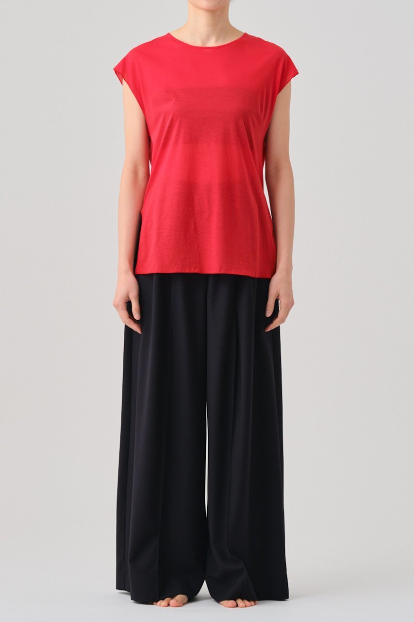 【グッド ピープル グッド ステッチング グッド プロダクト/GOOD PEOPLE GOOD STITCHING GOOD PRODUCT】のサイドスリット フレンチスリーブ Tシャツ 人気、トレンドファッション・服の通販 founy(ファニー) 　ファッション　Fashion　レディースファッション　Fashion for Women　トップス・カットソー　Cut & Sew Tops　シャツ・ブラウス・オフィスカジュアル　Elegant Blouses & Button-Ups　ロングTシャツ・Tシャツ　Longline T-Shirts & Tees　カットソー・ベーシックTシャツ　Cut-and-Sewn Tops / Stretch Tees & Basics　シアー　Sheer, See-Through　ショート　Short, Short Length　シルキー　Silky, Smooth Texture　ストレッチ　Stretch, Stretchy Fabric　スリット　Slit, Slit Detail　スリーブ　Sleeve, Long Sleeve / Short Sleeve　フレンチ　French, French Style　定番　Standard, Basic Item　other-7|ID: prp329100004930497 ipo3291000000037005245